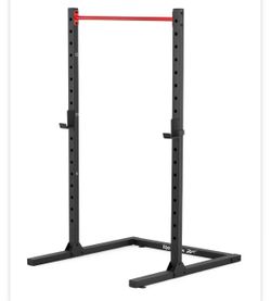 Squat rack with weights