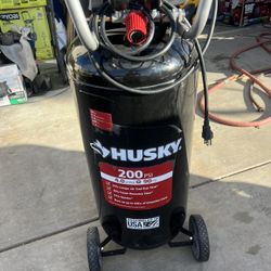 Husky 20 Gal. 200 PSI Oil Free Portable Vertical Electric Air Compressor