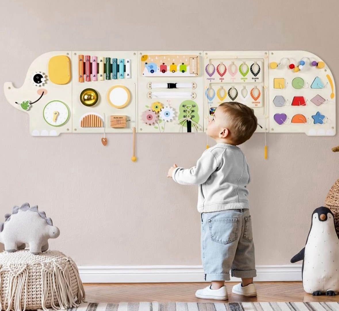 Elephant Activity Wall Busy Board Panels