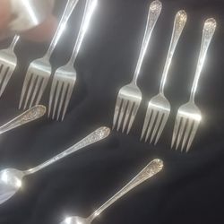 Cucharas Y Tenedores Rogers Plata .agame Una Oferta Razonable Buenas Condiciones