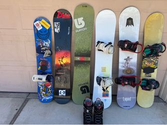 6 peace snowboard bundle + size 12 boots 6