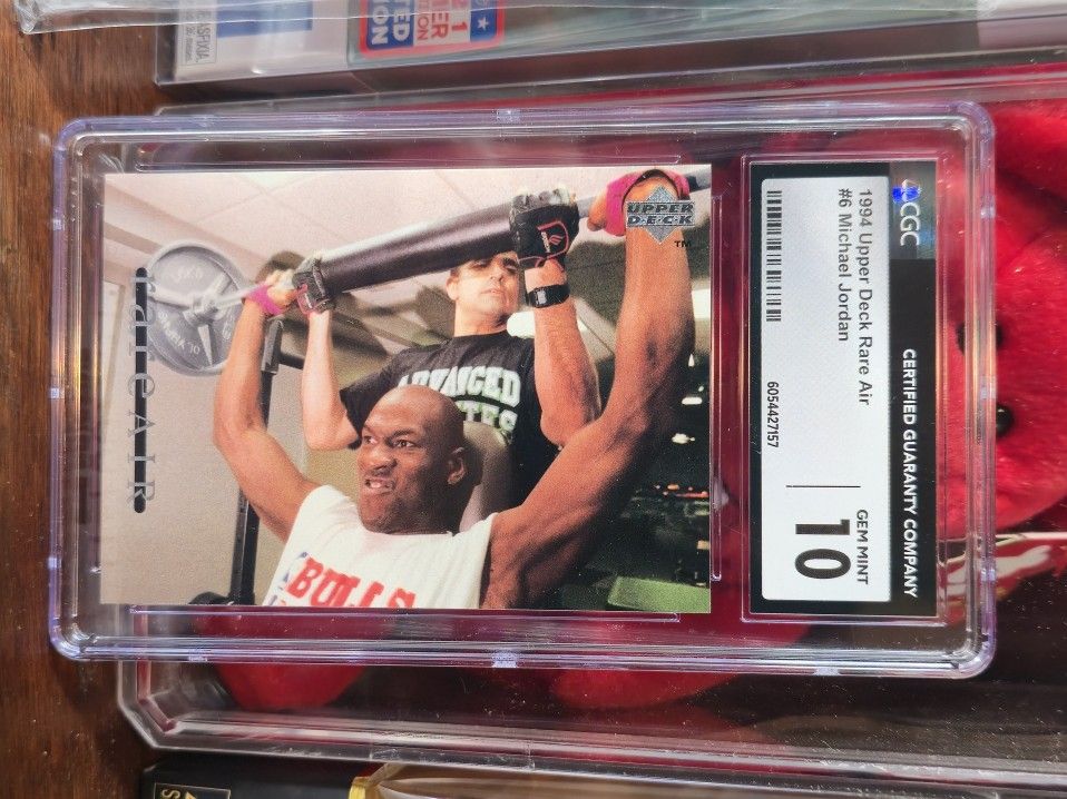 1994 Michael Jordan Upper Deck Rare Air basketball trading card, certified by the Certified Guaranty Company (CGC) with a grade of GEM MINT 10.