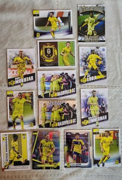 Nashville SC Soccer Cards Bundle 13 Included