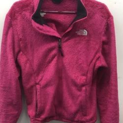 The North Face Fleece Hot Pink Jacket Size M 
Pre-owned Great Condition 