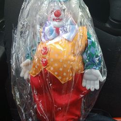 Porcelain Vintage Clown 