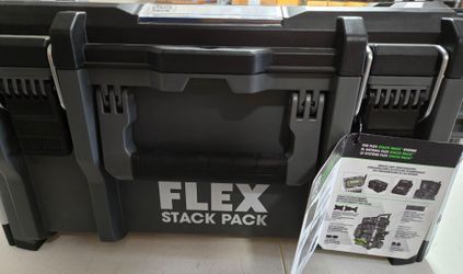 FLEX

STACK PACK Medium Tool Box 22-in W x 11.7-in H x 15.6-in D Metal Tool Box