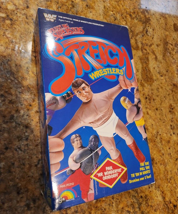 VINTAGE 1987 PAUL "MR WONDERFUL " PAUL ORNDORFF STRETCH WRESTLERS IN VERY GOOD CONDITION