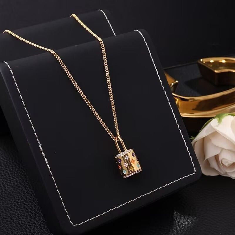 18k gold-plated four-leaf clover necklace, unisex