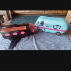 LOL Surprise Air Plane And Motorhome $40 Each Or Both $70 Both Are In Excellent Condition And Only Bought Within Last 6 Months 