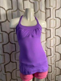 Women’s size 6 lululemon Scoop Me Up II tank (power purple)