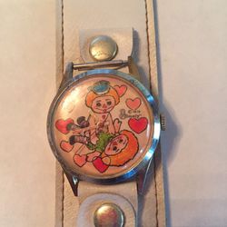 Vintage Raggedy Ann Andy Risqué Adult Theme Watch 