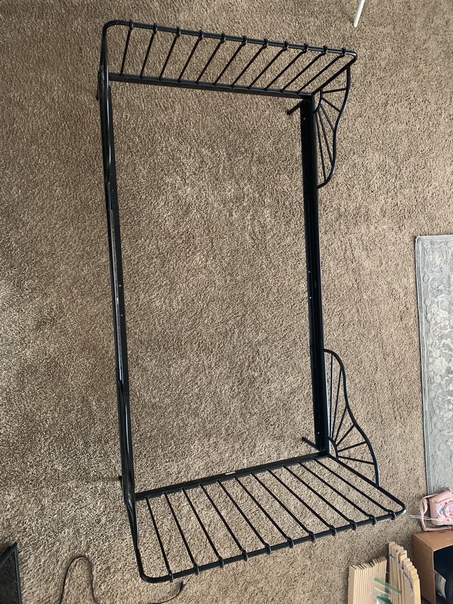 IKEA MINNEN EXTENDABLE BED FRAME WITH SLATTED BED BASE BLACK