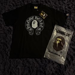 Chrome Hearts x BAPE black Baby Milo T-shirt