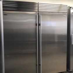 SUB ZERO 72”WIDE BUILT IN SIDE BY SIDE REFRIGERATOR ONLY 