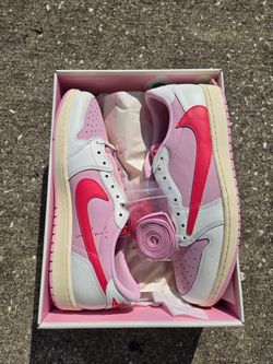 Jordan 1 Low Travis Scott Sail Tropical Pink 7, 9, 11, 11.5, 12.5, 14 (Pick Up)