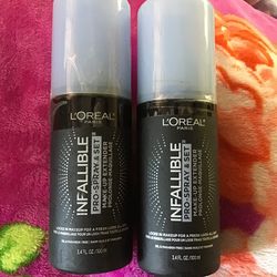 New L’Oréal infallible pro setting makeup spray