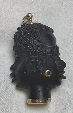Blackmoor rare double face 18k gold pendants /1960