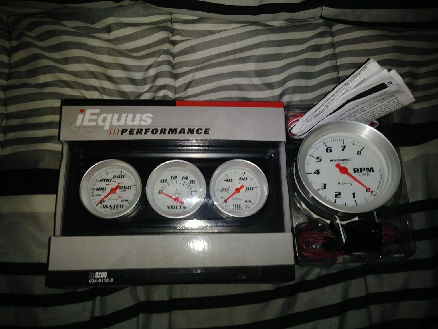New Equus 8200 triple gauge set & tach