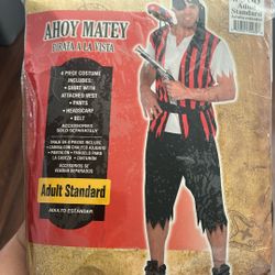 Ahoy Matey Adult Size XL Halloween Costume 