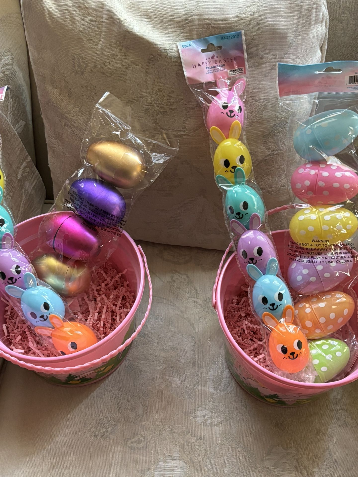 Two Easter Eggs Basket