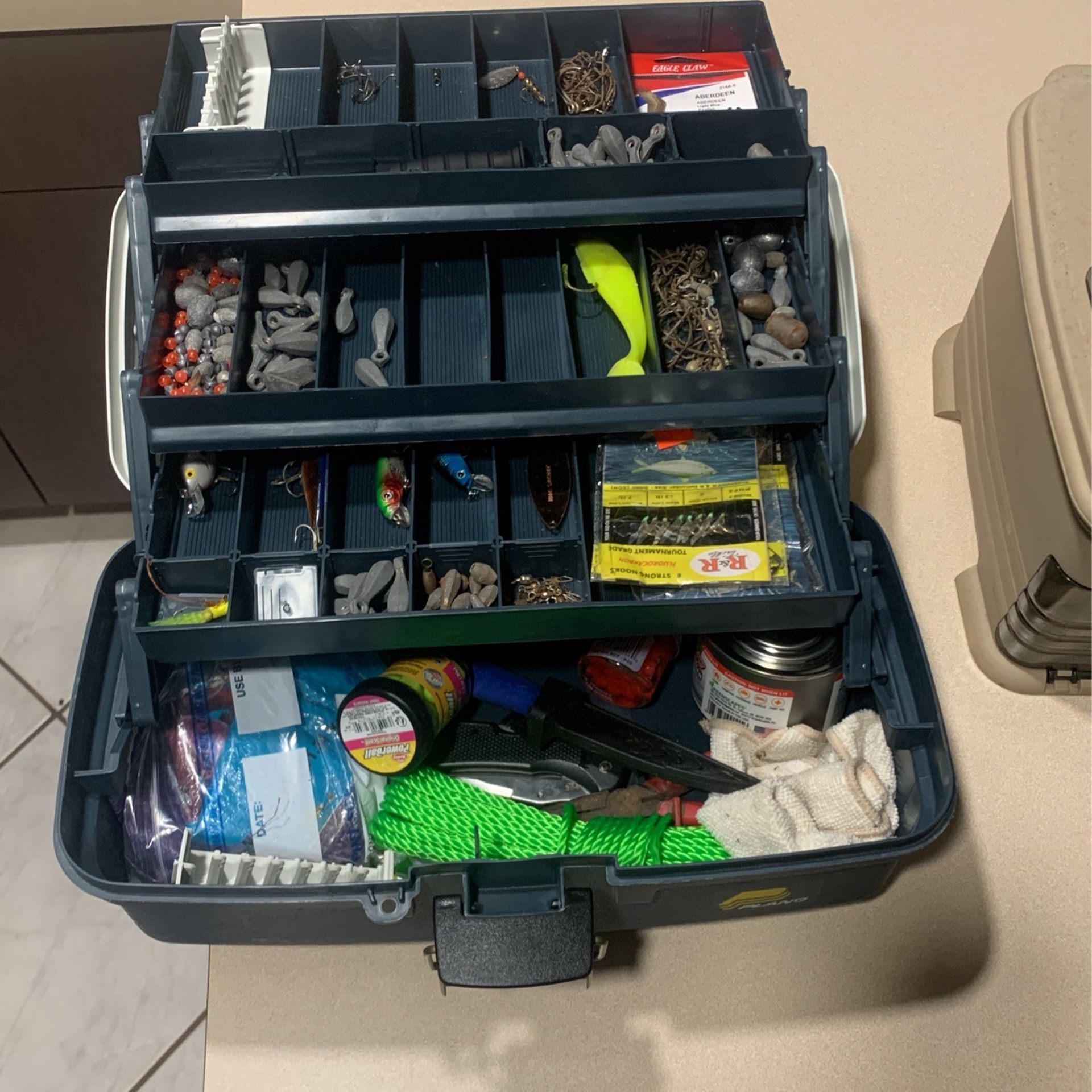 Fishing Tackle Box Full Of Tackle