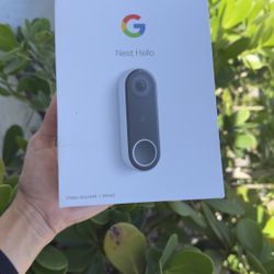 Google Nest Hello Video Doorbell (Wired) – Cámara HD, Visión Nocturna