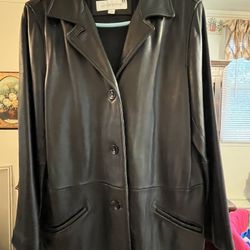 Liz Claiborne Genuine Leather Jacket Sz L