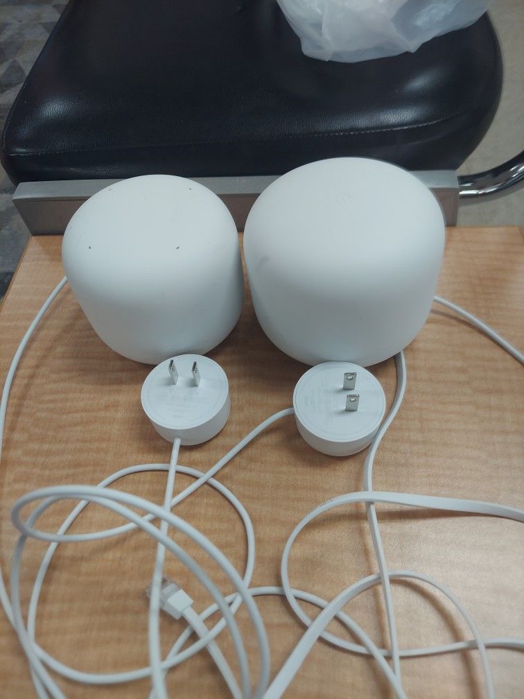 Google nest Wi-Fi, second generation router and Add On Access point