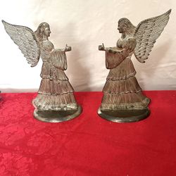 2 vintage angel candleholders $10 for the set