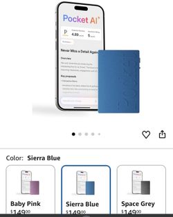 $100 EACH(Blue /Grey) Brand NEW Sealed Pocket AI Voice Recorder & Smart Assistant