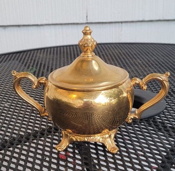 International Silver Company Sugar Bowl 24KT