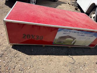 Brand new in the box steel  carport 20 x 30