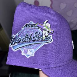 Atlanta braves purple fitted size 7