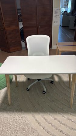 Desk and chair