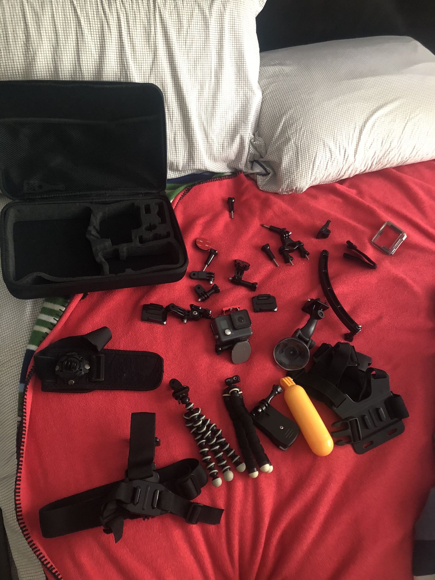 GoPro hero plus with many accessories