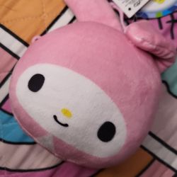 my melody coin plush keychain 
