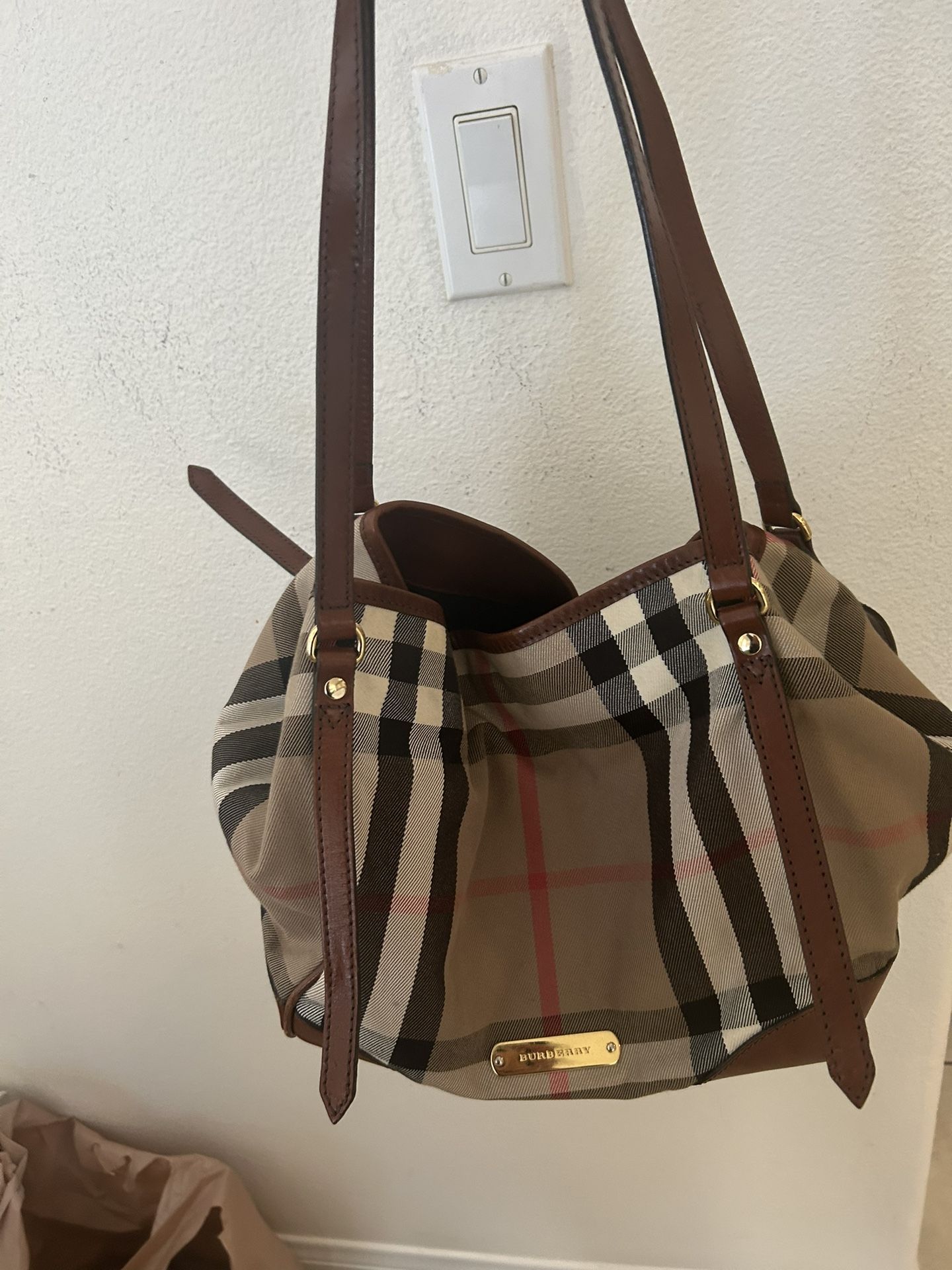 Burberry Brown Check Tote