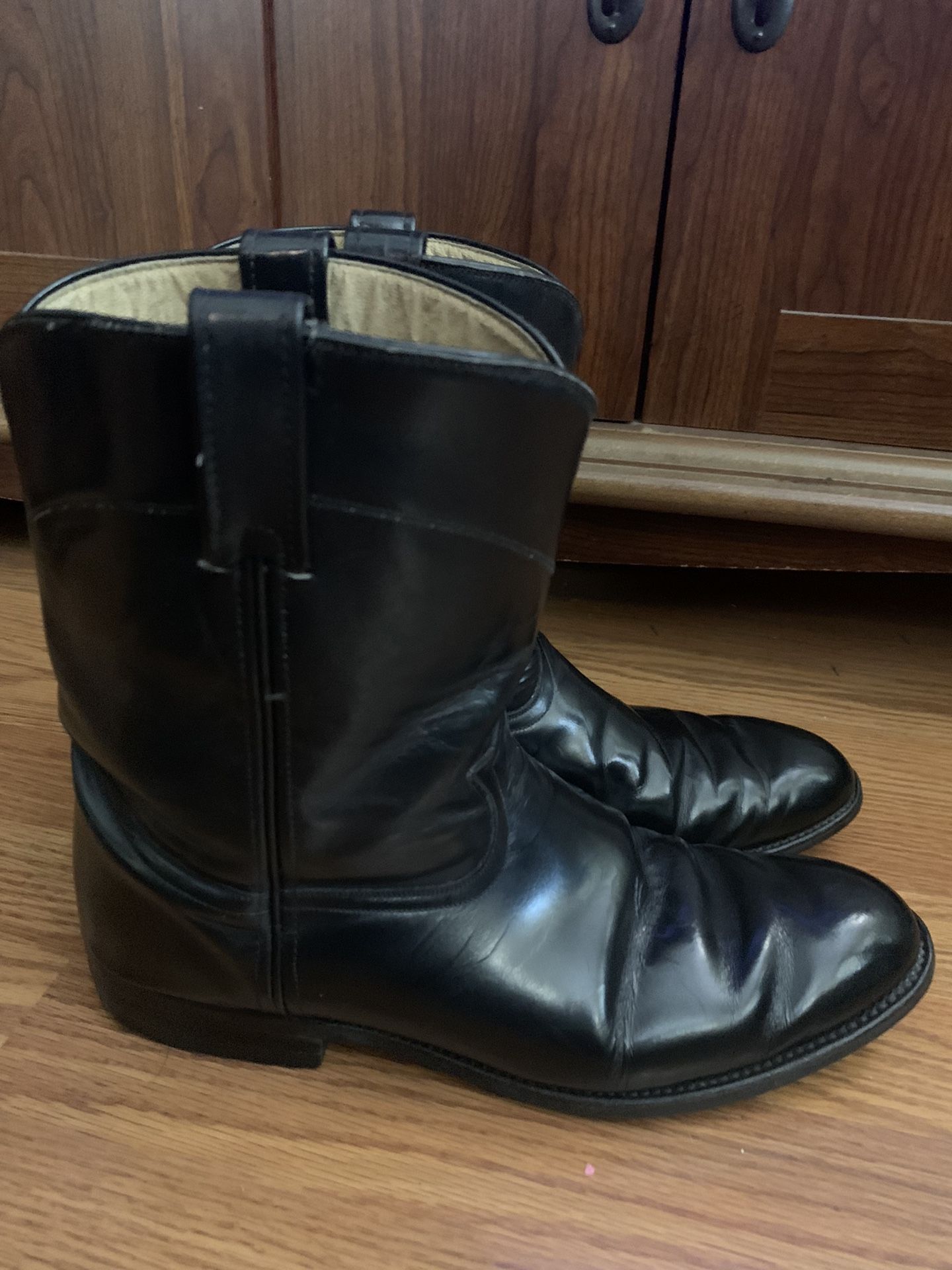 Leather Roper Boots Men’s Size 10  -  Two Pairs