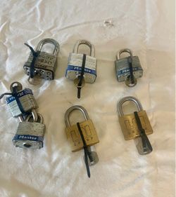 7 padlocks for $15