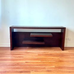 Pristine Modern Espresso TV Stand / Console Table - 64" Wide (Fits up to 70" TVs)