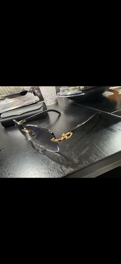 Cartier Black Buffs Genuine Horn