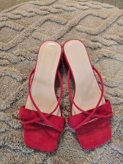 NEW red Sandals