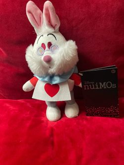 BNWT Disney nuiMOs Alice in Wonderland - White Rabbit 7" Plush Toy Nuimo