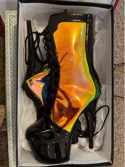 Pleaser Size 9 1/2 Heeled Stripper Boots