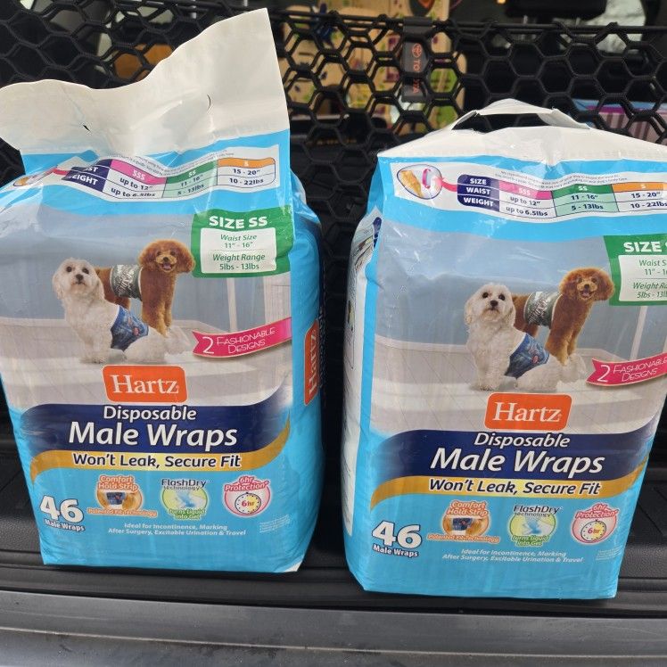 Male Dog Wraps Size Small
