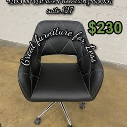 Makeup Vanity Chair Faux Leather Brand New