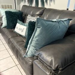 Dark Grey Couches And ottoman: Extra Large