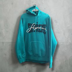Supreme NYC Cursive Embroidery Hoodie Large