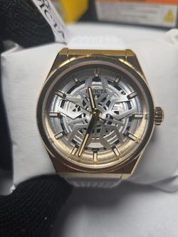 Invicta Skeleton Dial Gold-Tone Watch