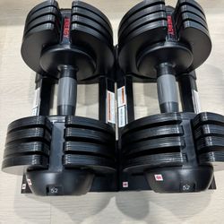 Pair of Adjustable Dumbells (3Lbs-52Lbs)